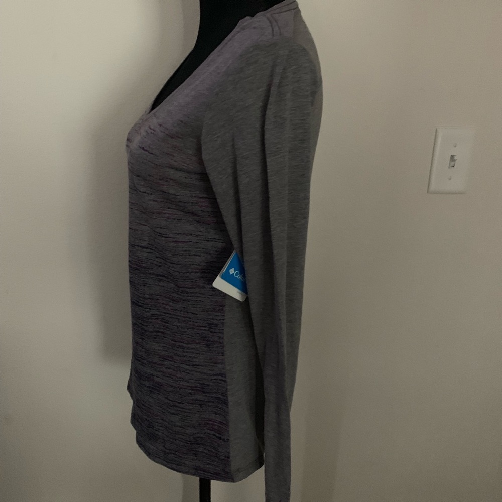 Columbia Gray Long Sleeve Women’s Shirt - Picture 2 of 3